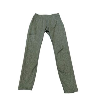 REI Heathered Forest Green Performance Leggings